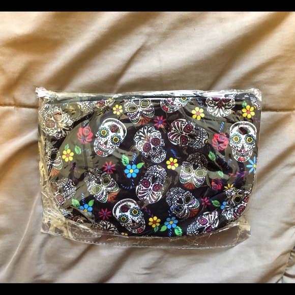 Sugar skull makeup bag - Picture 2 of 3